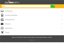 Tablet Screenshot of payitless.com